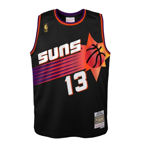 Youth Fit Phoenix Suns Steve Nash Mitchell & Ness '96/97 Hardwood Classic Jersey - Black