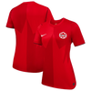 Nike Women's Soccer Canada World Cup 2026 Home Jersey  - Red