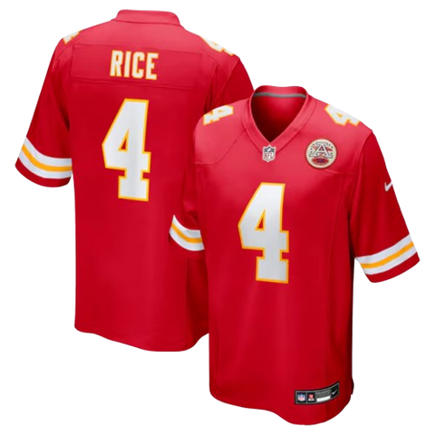 Kansas City Rashee Rice Chiefs Nike Game Jersey Home - Red