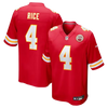 Kansas City Rashee Rice Chiefs Nike Game Jersey Home - Red