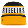 Pittsburgh Steelers Fanatics Oskie Cuffed Knit Toque - Black & Yellow
