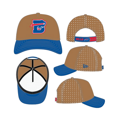 Buffalo Bills New Era 9Forty M-Crown A-Frame Deceptor Letter Logo Trucker Hat- Bronze