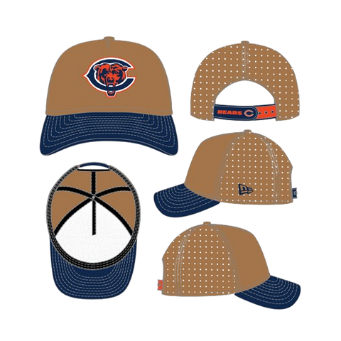 Chicago Bears New Era 9Forty M-Crown A-Frame Deceptor Letter Logo Trucker Hat- Bronze