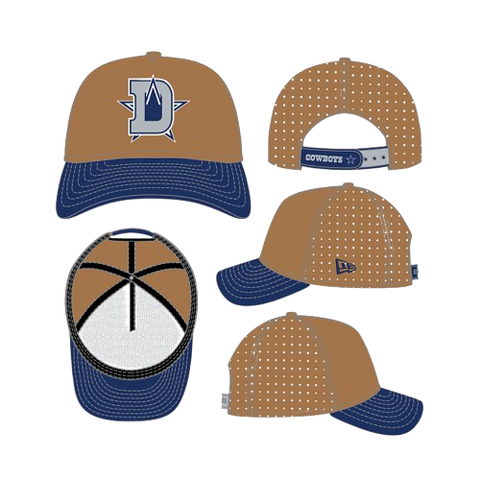 Dallas Cowboys New Era 9Forty M-Crown A-Frame Deceptor Letter Logo Trucker Hat- Bronze
