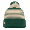 Minnesota Wild Striped Cuffed Knit Toque with Pom