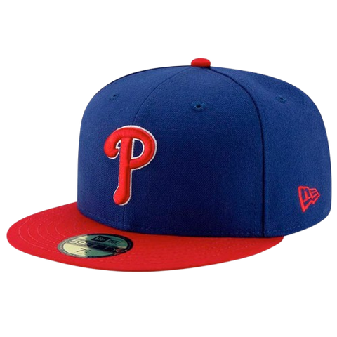 Philadelphia Phillies New Era 59FIFTY Pro Fit Hat Alternate - Blue & Red