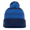 Winnipeg Jets Striped Cuffed Knit Toque with Pom