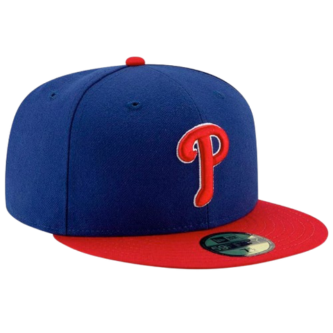 Philadelphia Phillies New Era 59FIFTY Pro Fit Hat Alternate - Blue & Red