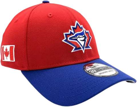 Toronto Blue Jays Canada Day 39THIRTY Stretch Fit - Red