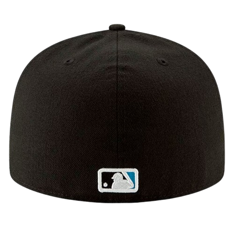 Miami Marlins New Era 59FIFTY Pro Fit Hat - Black