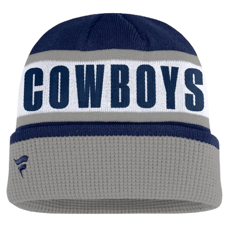 Dallas Cowboys Fanatics Oskie Cuffed Knit Toque - Navy & Grey