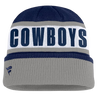 Dallas Cowboys Fanatics Oskie Cuffed Knit Toque - Navy & Grey