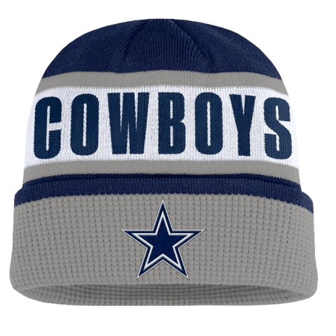 Dallas Cowboys Fanatics Oskie Cuffed Knit Toque - Navy & Grey