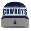 Dallas Cowboys Fanatics Oskie Cuffed Knit Toque - Navy & Grey