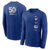 Toronto Blue Jays 50th Season Anniversary Nike Long Sleeve Shirt - Blue