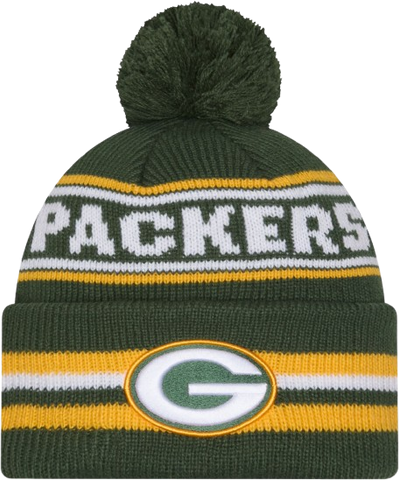 Green Bay Packers New Era Cuffed Knit Toque with Pom – Green
