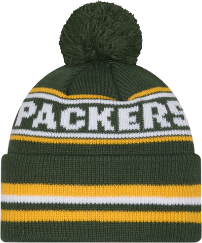 Green Bay Packers New Era Cuffed Knit Toque with Pom – Green