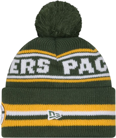 Green Bay Packers New Era Cuffed Knit Toque with Pom – Green