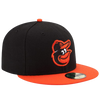 Baltimore Orioles New Era 59FIFTY Pro Fit Hat - Black