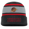 Vancouver Canucks Vintage Fanatics Single Fold Toque - Striped