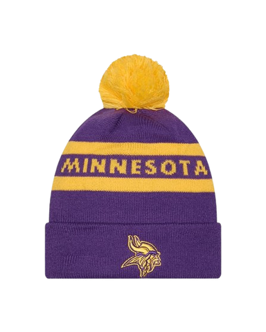 Minnesota Vikings New Era Knit Toque with Pom- Two Tone