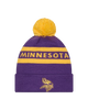 Minnesota Vikings New Era Knit Toque with Pom- Two Tone