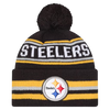 Pittsburgh Steelers New Era Cuffed Knit Toque with Pom – Black
