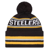 Pittsburgh Steelers New Era Cuffed Knit Toque with Pom – Black