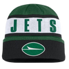 New York Jets Fanatics Oskie Cuffed Knit Toque - Green & Black