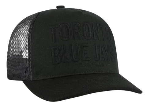 Toronto Blue Jays '47 Brand Contemporary Snapback Hitch Hat - Black on Black