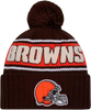 Cleveland Browns Sideline Cuffed Knit Toque with Pom – Brown