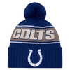Indianapolis Colts Sideline Cuffed Knit Toque with Pom – Blue