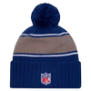 Indianapolis Colts Sideline Cuffed Knit Toque with Pom – Blue