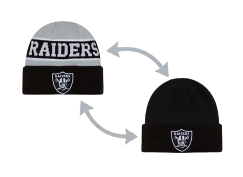Las Vegas Raiders New Era Reversible Toque