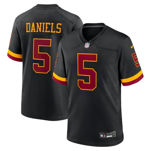 Washington Commanders "Hail Raiser" Jayden Daniels Nike Alternate Game Jersey - Black