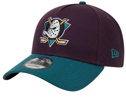 Anaheim Ducks Vintage Logo A-Frame 9FORTY Adjustable - Eggplant