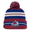 Colorado Avalanche Fanatics Decades Collection Toque With Pom - Maroon