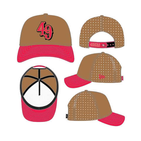 San Francisco 49ers New Era 9Forty M-Crown A-Frame Deceptor Letter Logo Trucker Hat- Bronze