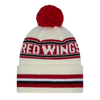 Detroit Red Wings New Era Cuffed Knit Toque with Pom – Cream