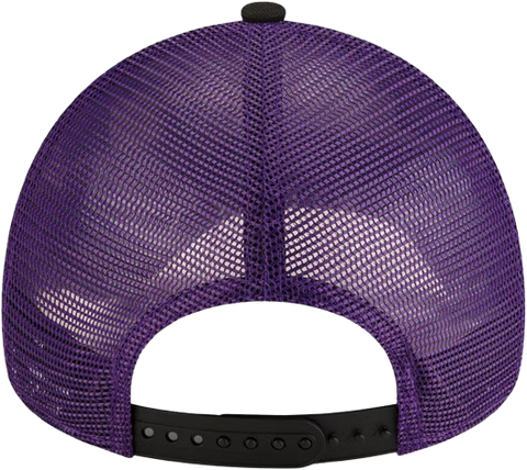 Toronto Raptors New Era 9FORTY A-Frame Trucker Snapback - Black & Purple
