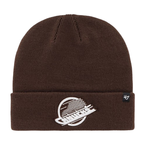 Vancouver Canucks Vintage '47 Single Fold Toque - Dark Chocolate