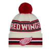Detroit Red Wings New Era Cuffed Knit Toque with Pom – Cream