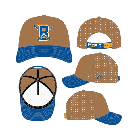 Buffalo Bills New Era 9Forty M-Crown A-Frame Deceptor Letter Logo Trucker Hat- Bronze