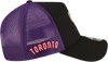 Toronto Raptors New Era 9FORTY A-Frame Trucker Snapback - Black & Purple