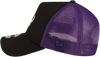 Toronto Raptors New Era 9FORTY A-Frame Trucker Snapback - Black & Purple