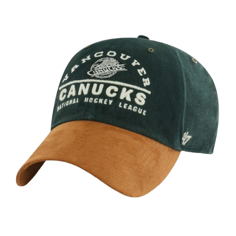 Vancouver Canucks '47 Brand Clean Up Windham Suede Hat - Vintage Black