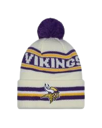Minnesota Vikings New Era Cuffed Knit Toque with Pom – Cream