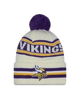 Minnesota Vikings New Era Cuffed Knit Toque with Pom – Cream