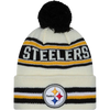 Pittsburgh Steelers New Era Cuffed Knit Toque with Pom – Cream