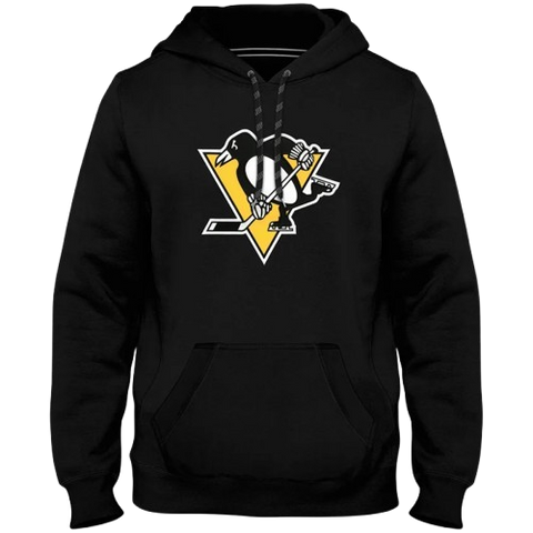 Pittsburgh Penguins Twill Logo Hoodie - Navy